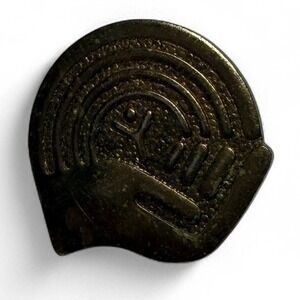 Vintage‎ United Way Brass Lapel Pin Union Made SM Logo Hand & Rainbow Emblem